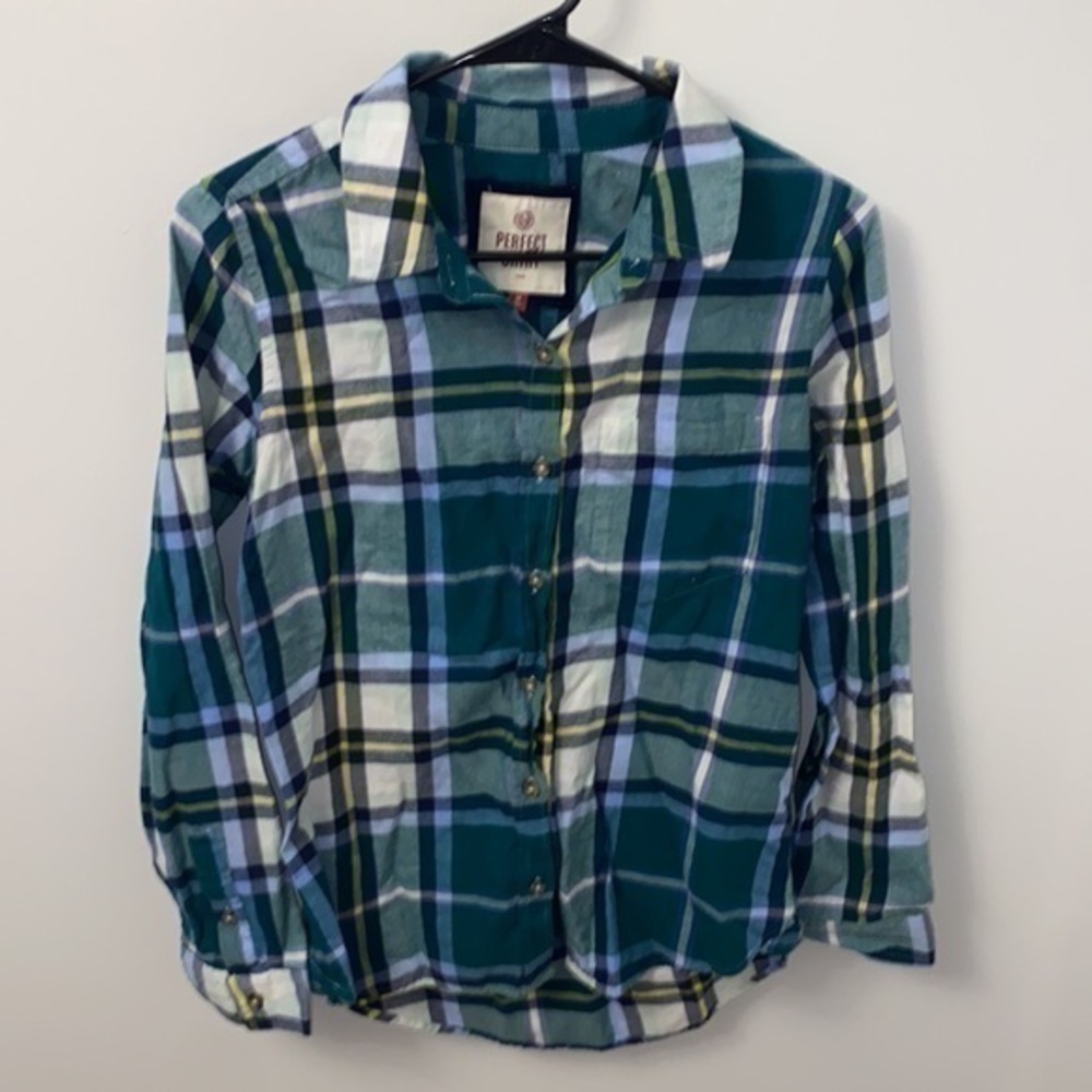 Juniors long sleeve flannel
